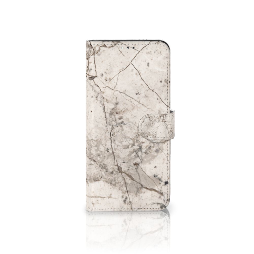 Samsung Galaxy A12 Bookcase Marmer Beige