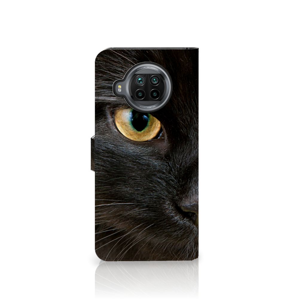 Xiaomi Mi 10T Lite Telefoonhoesje met Pasjes Zwarte Kat