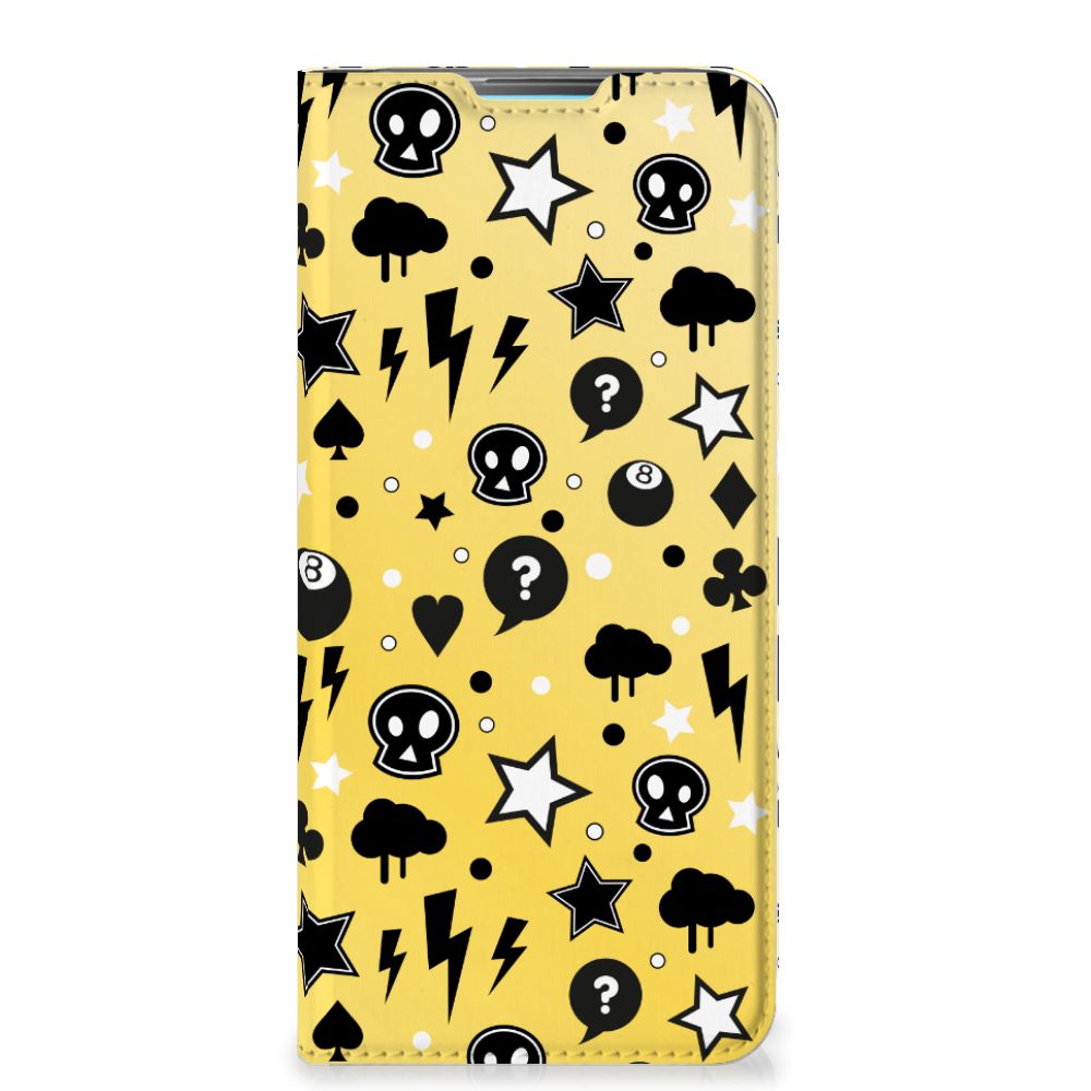 Mobiel BookCase OPPO A52 | A72 Punk Geel - B2C Telecom