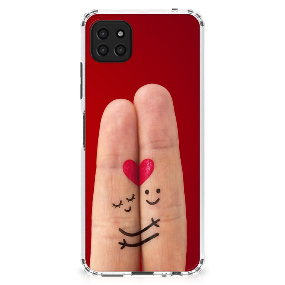 Samsung Galaxy A22 5G Anti Shock Bumper Case Liefde - Origineel Romantisch Cadeau B2C Telecom