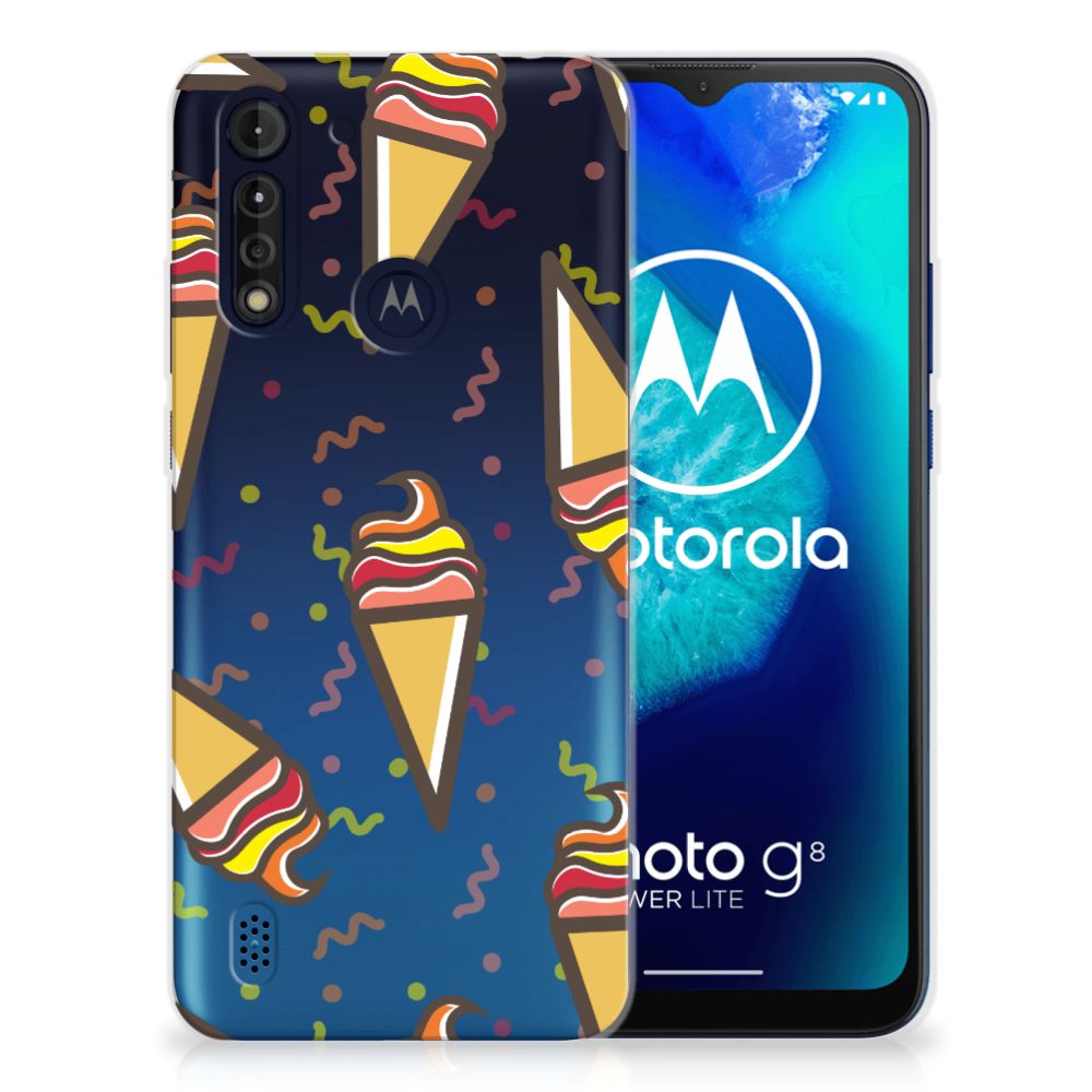 Motorola Moto G8 Power Lite Siliconen Case Icecream B2C Telecom