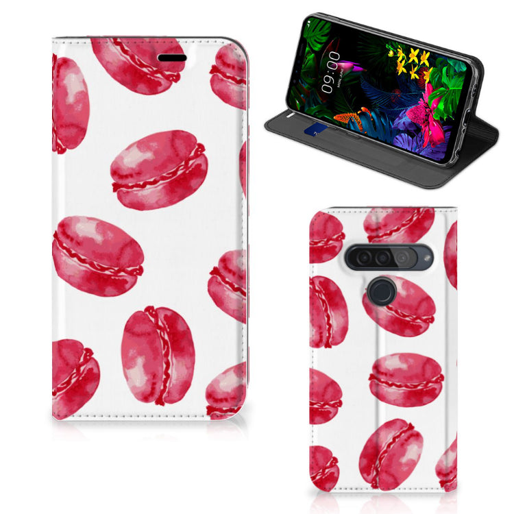 LG G8s Thinq Flip Style Cover Pink Macarons