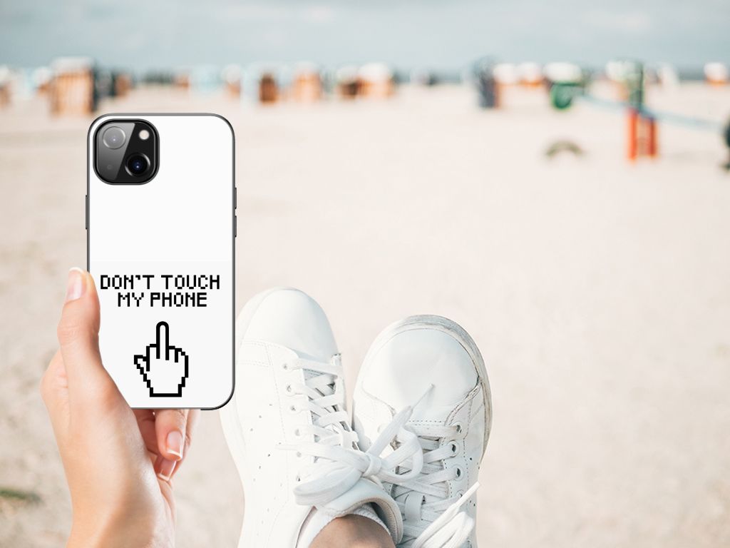 Apple iPhone 13 Telefoon Hoesje Finger Don't Touch My Phone B2C Telecom