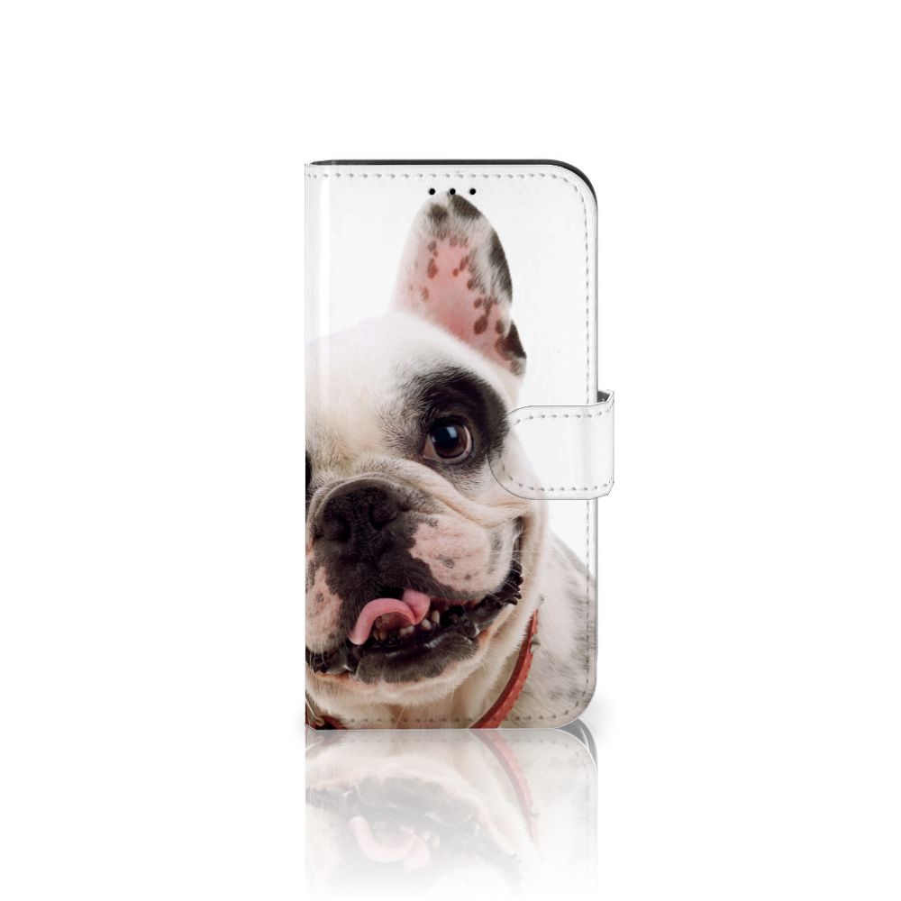 iPhone 13 Pro Telefoonhoesje met Pasjes Franse Bulldog