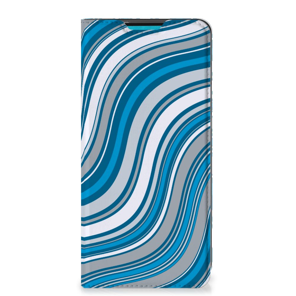 Samsung Galaxy A73 Hoesje met Magneet Waves Blue - B2C Telecom