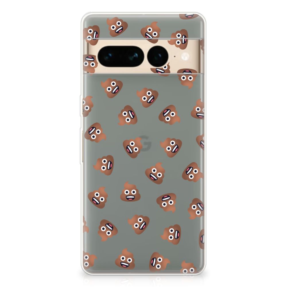 TPU bumper voor Google Pixel 7 Pro Poep Emojis