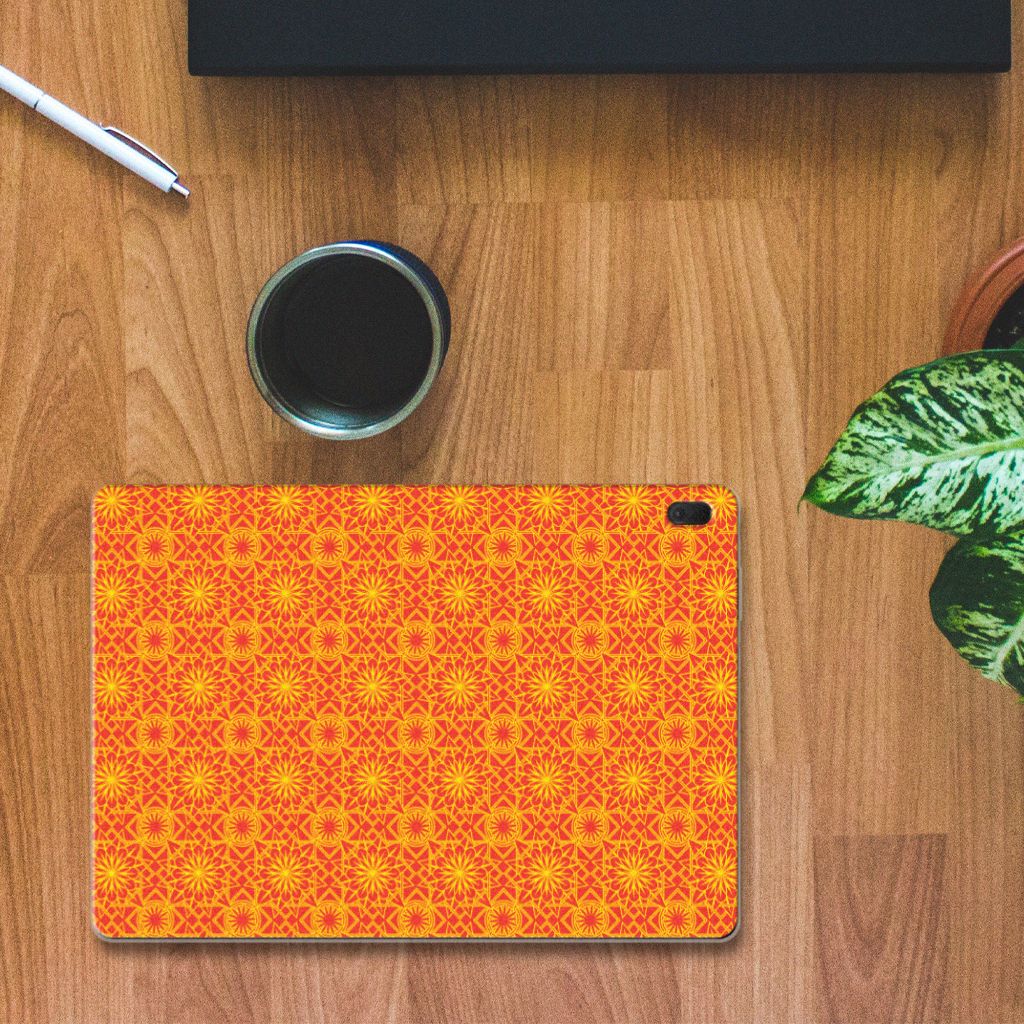 Lenovo Tab E10 Hippe Hoes Batik Oranje