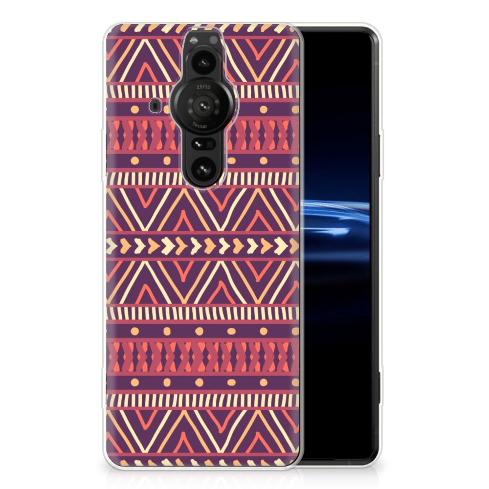 Sony Xperia Pro-I TPU bumper Aztec Paars B2C Telecom
