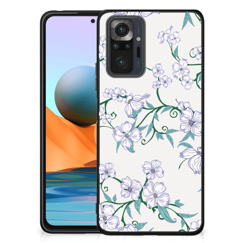 Xiaomi Redmi Note 10 Pro Uniek Bloemen Hoesje Blossom White
