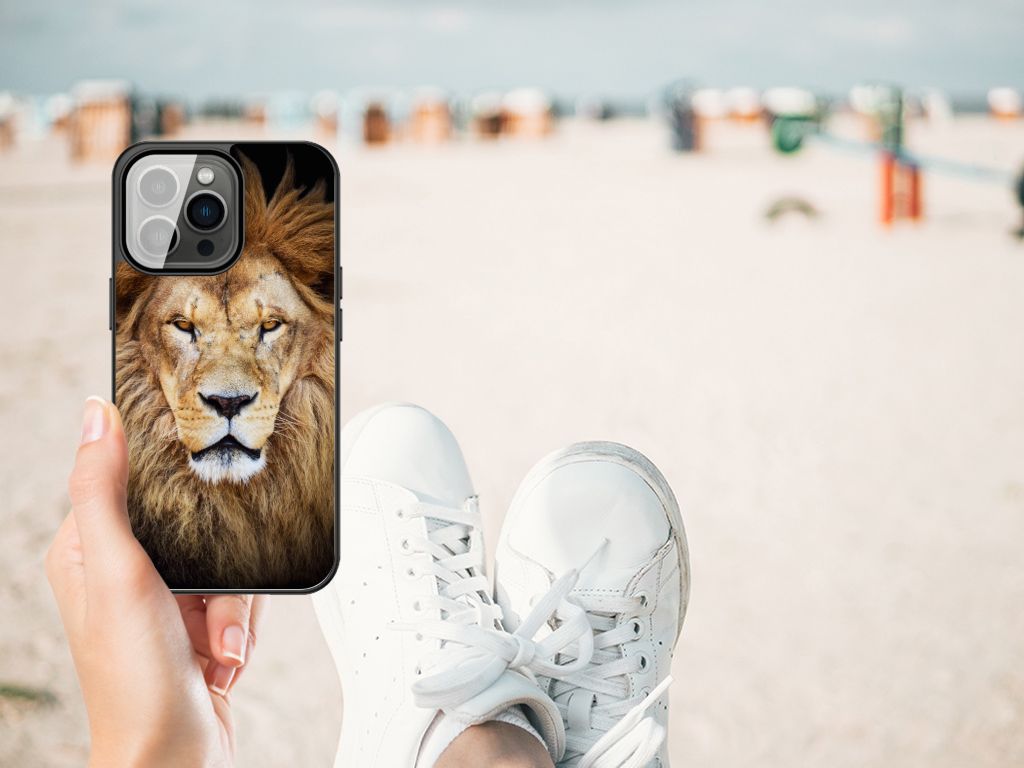iPhone 13 Pro Max Dierenprint Telefoonhoesje Leeuw B2C Telecom