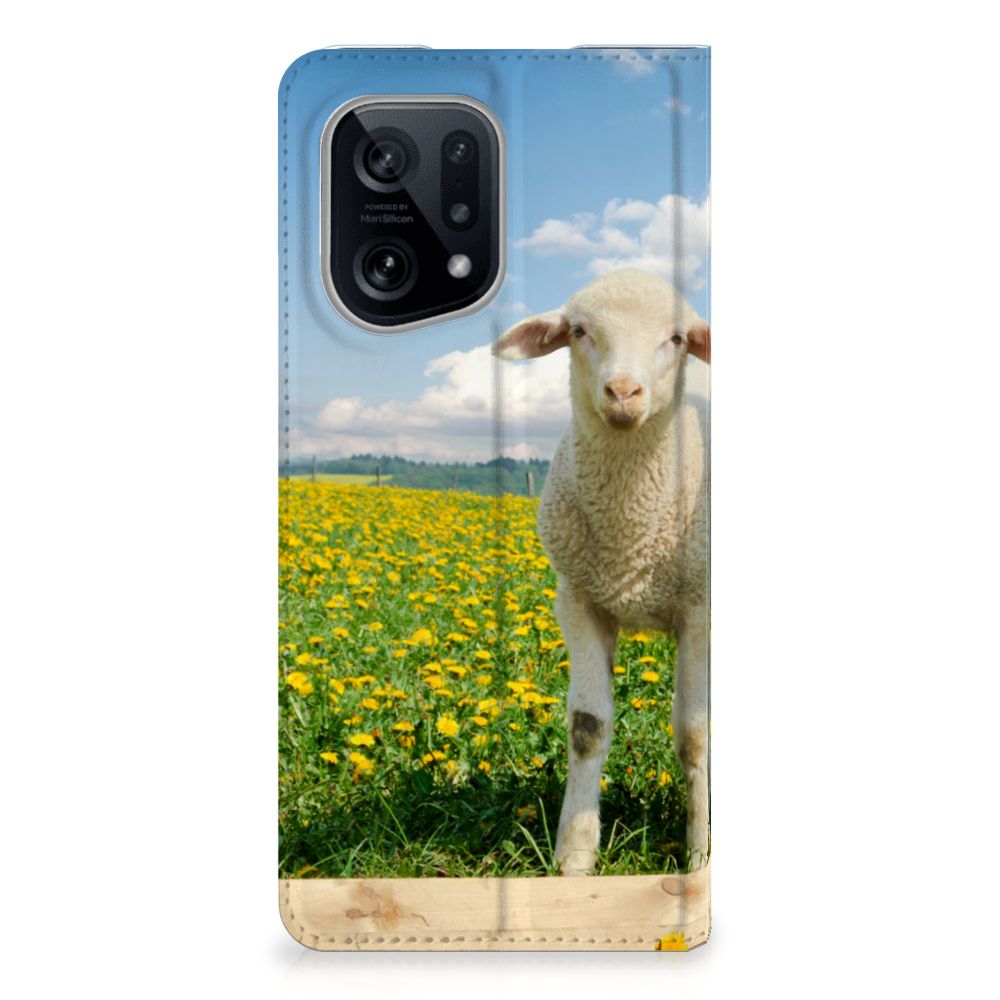 OPPO Find X5 Hoesje maken Schaap en Lammetje - B2C Telecom
