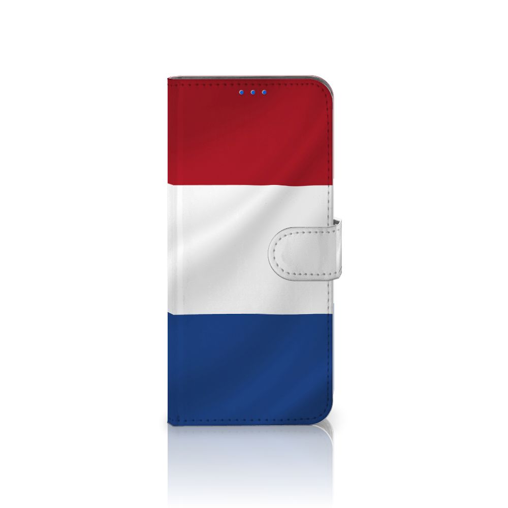 OPPO Reno 6 Pro Plus 5G Bookstyle Case Nederlandse Vlag met artistiek ontwerp van de Nederlandse vlag