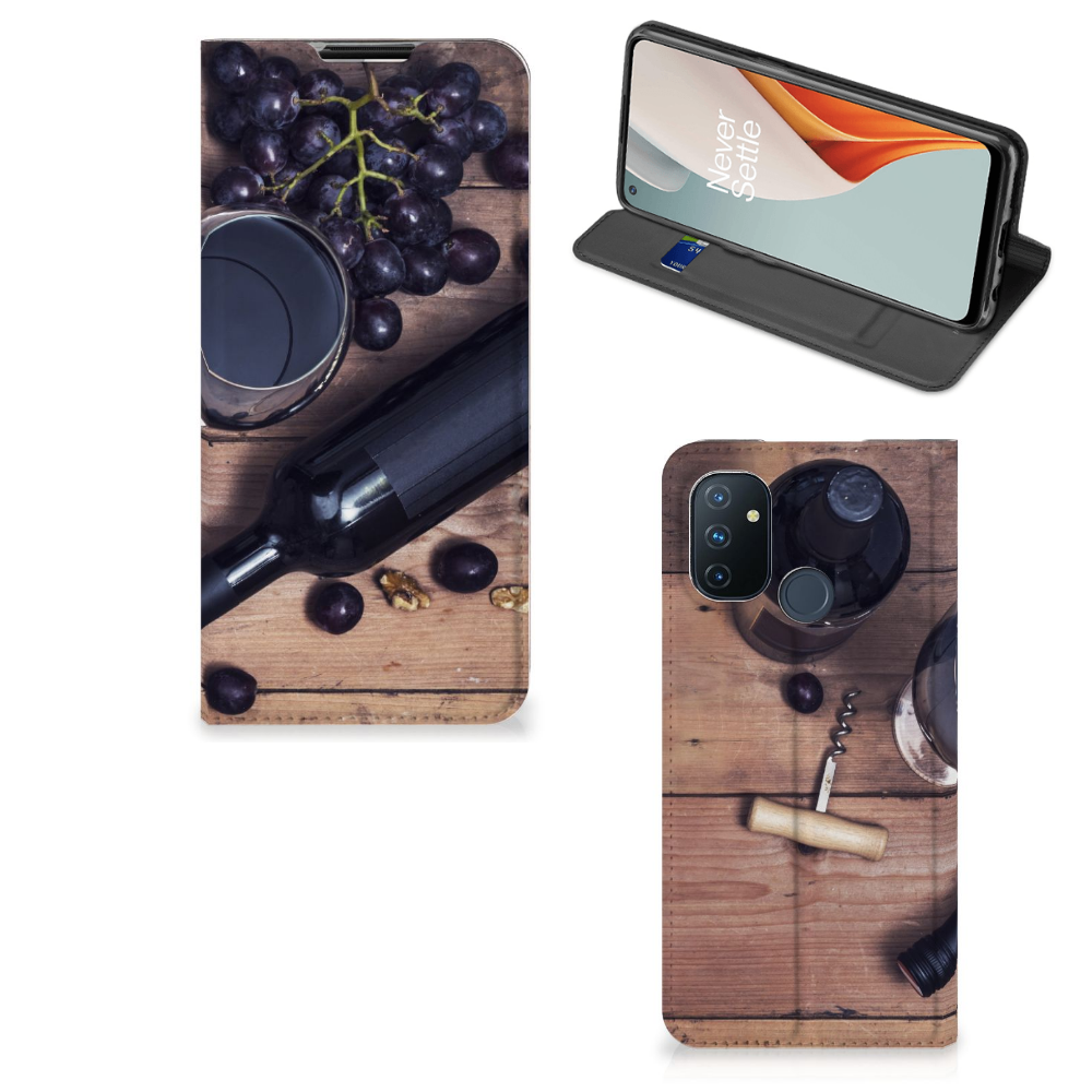 OnePlus Nord N100 Flip Style Cover Wijn - B2C Telecom