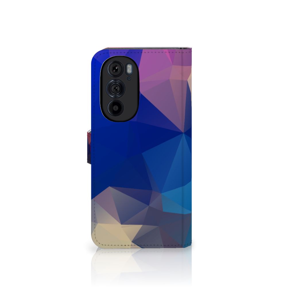 Motorola Edge 30 Pro Book Case Polygon Dark