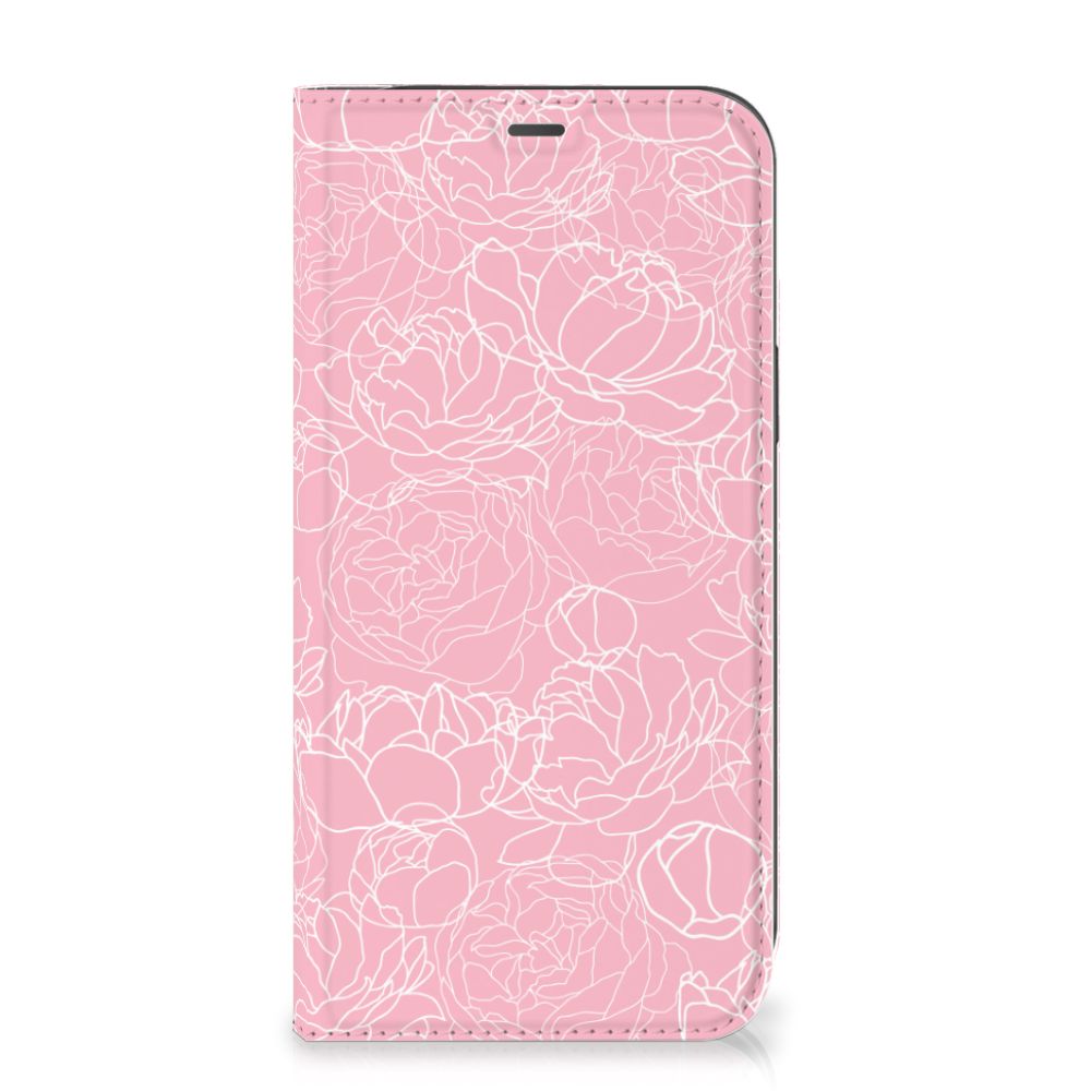 iPhone 12 Pro Max Smart Cover White Flowers - B2C Telecom