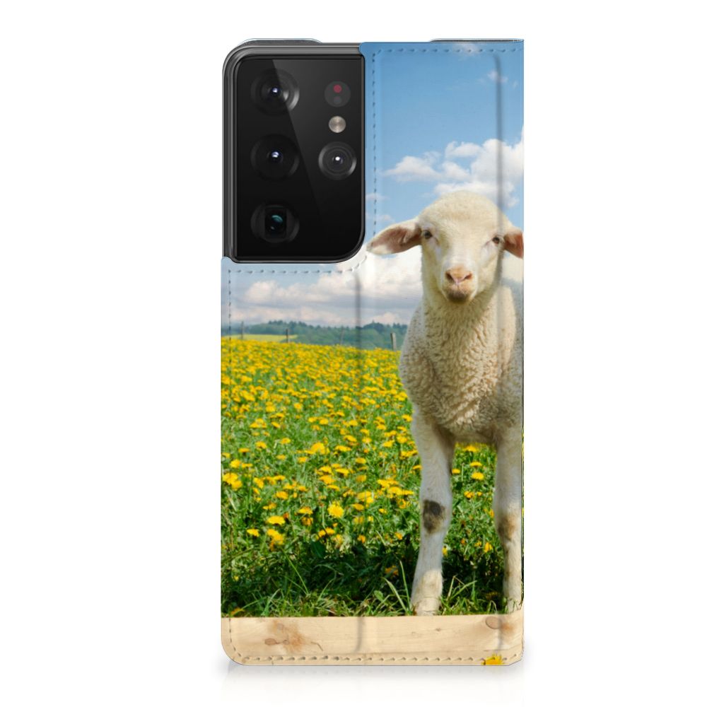 Samsung Galaxy S21 Ultra Hoesje maken Schaap en Lammetje - B2C Telecom
