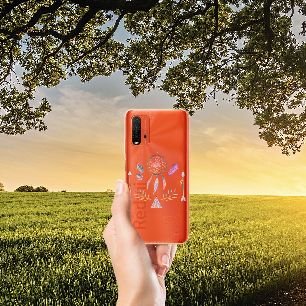 Xiaomi Poco M3 Telefoonhoesje met Naam Boho Dreamcatcher