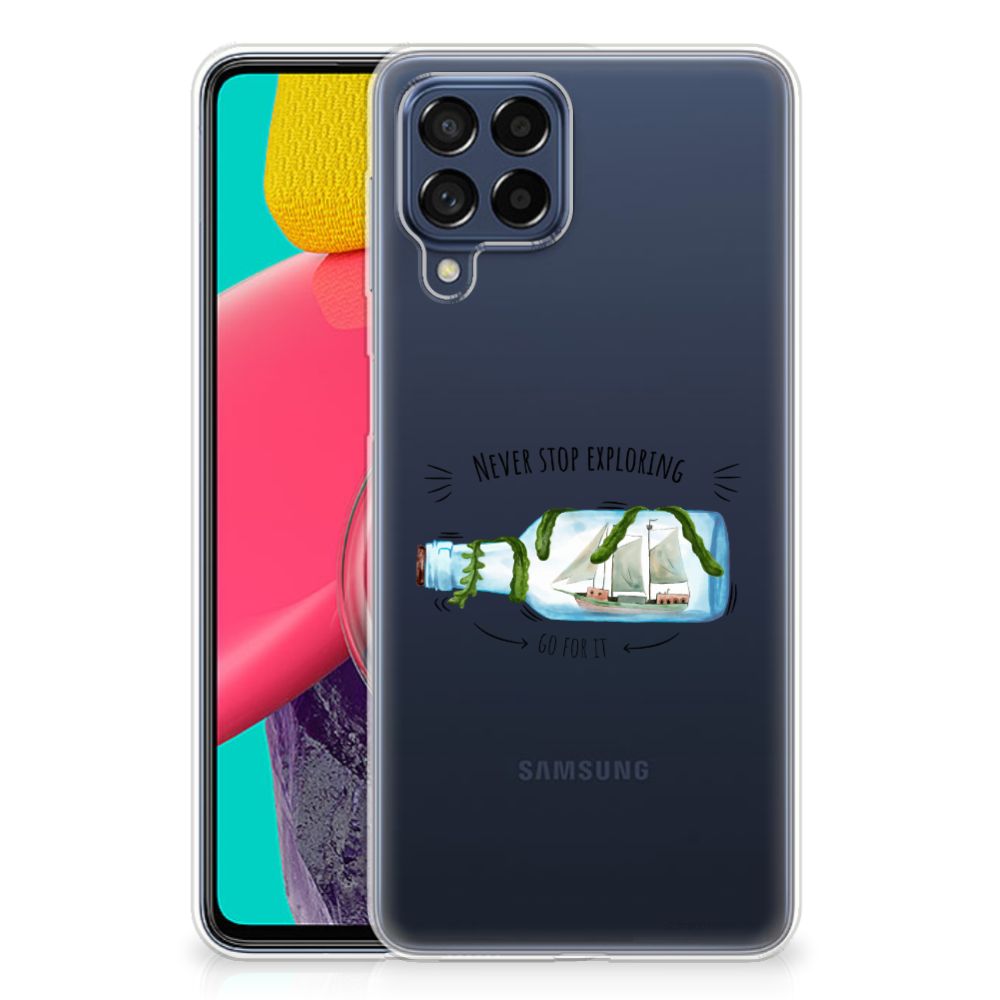 Samsung Galaxy M53 Telefoonhoesje met Naam Boho Bottle