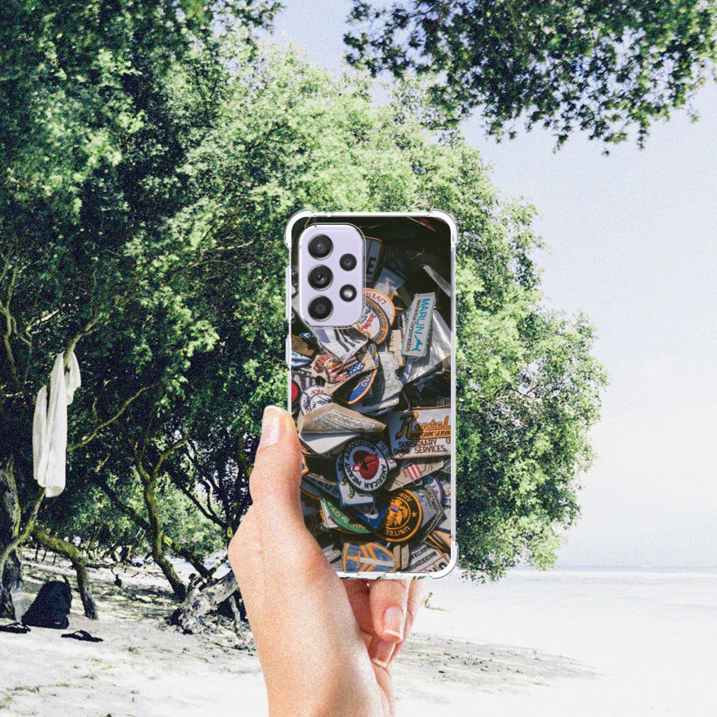Samsung Galaxy A33 Anti-shock Hoesje met foto Badges B2C Telecom