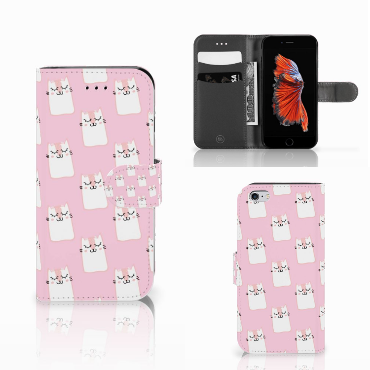 Apple iPhone 6 | 6s Telefoonhoesje met Pasjes Sleeping Cats