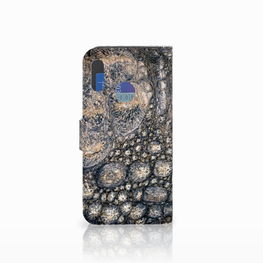 Honor 10 Lite Telefoonhoesje met Pasjes Krokodillenprint