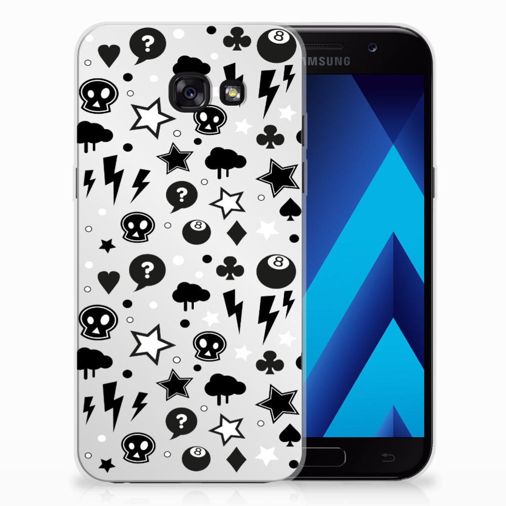 Silicone Back Case Samsung Galaxy A5 2017 Silver Punk