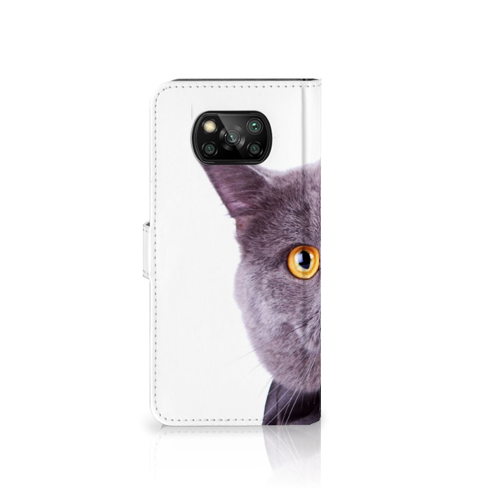 Xiaomi Poco X3 | Poco X3 Pro Telefoonhoesje met Pasjes Kat