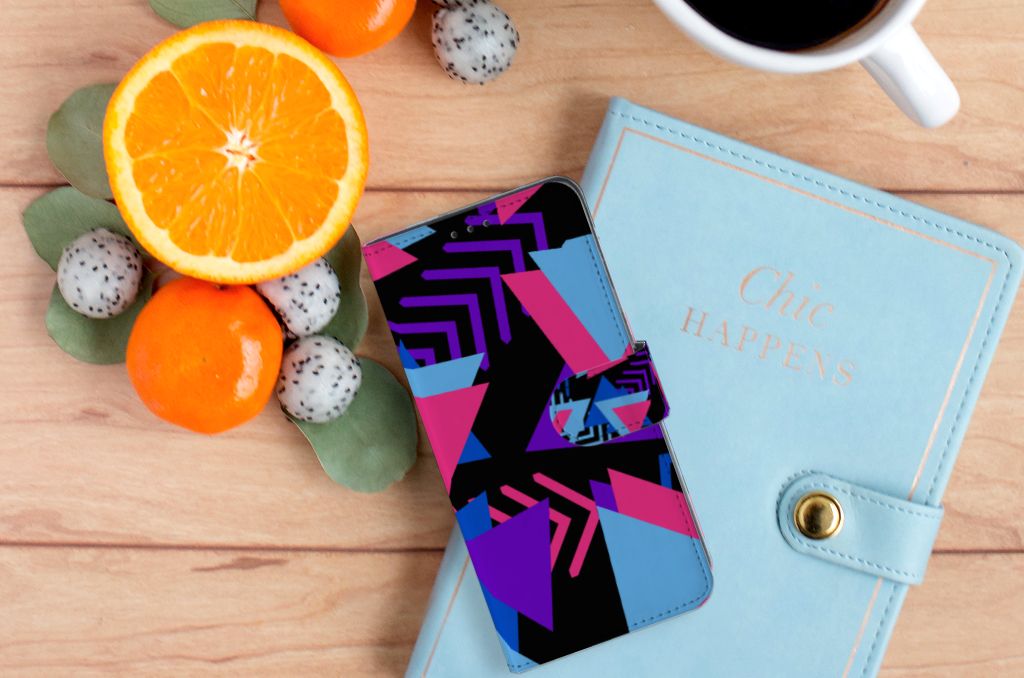 OPPO A91 | Reno3 Book Case Funky Triangle