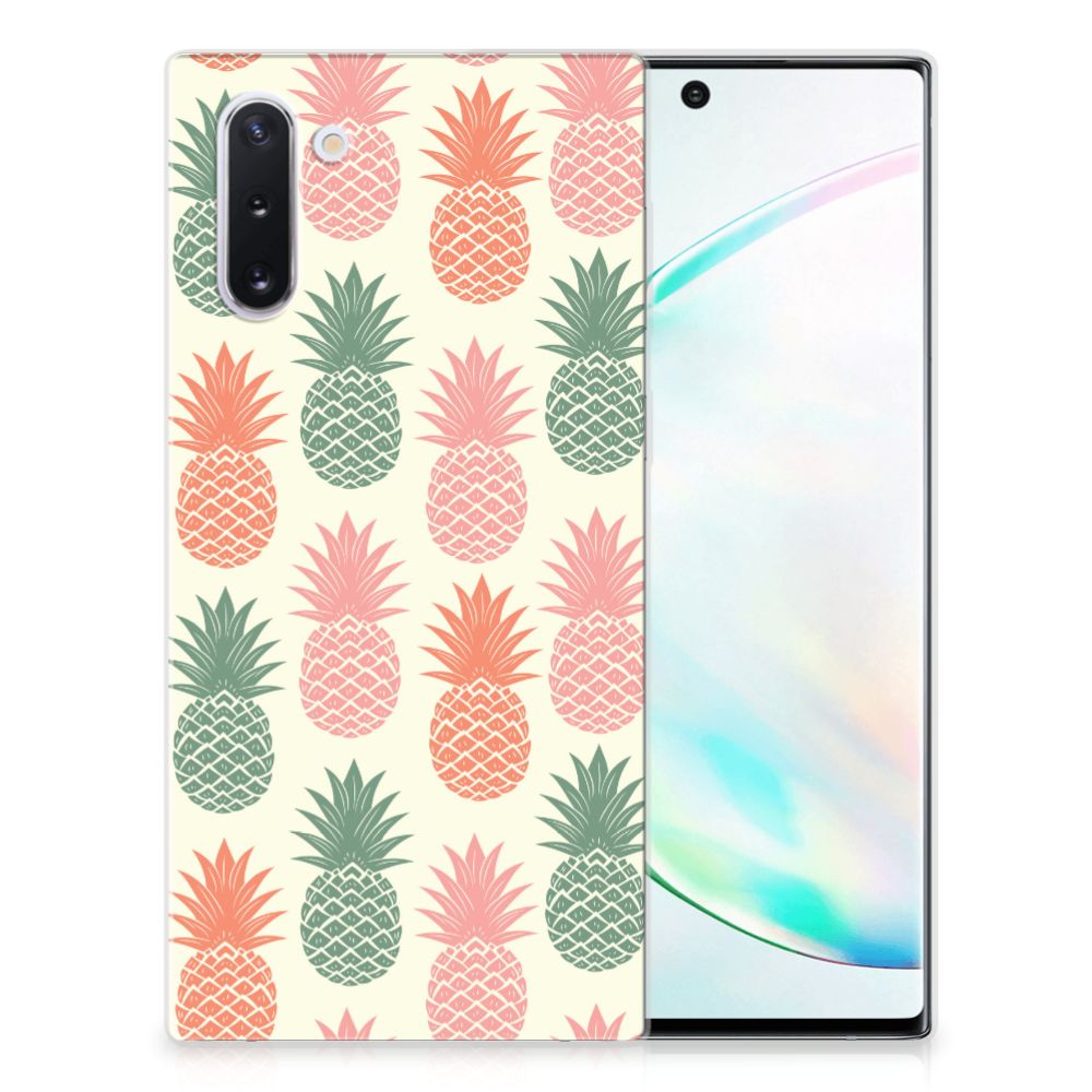 Samsung Galaxy Note 10 Siliconen Case Ananas