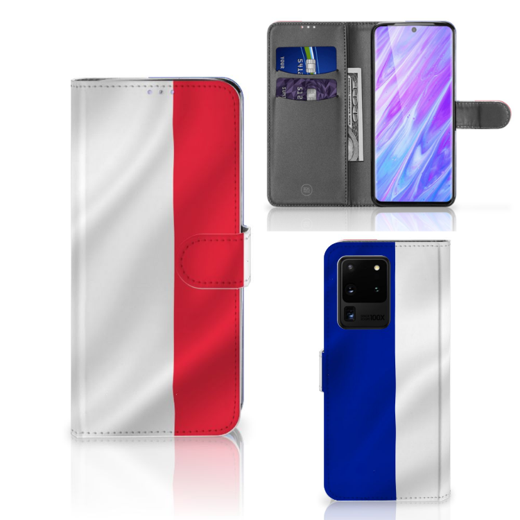 Samsung Galaxy S20 Ultra Bookstyle Case Frankrijk