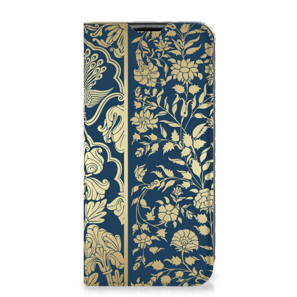 Huawei P40 Lite Smart Cover Beige Flowers