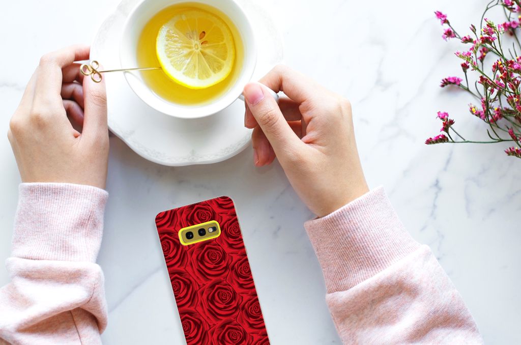Samsung Galaxy S10e TPU Case Red Roses