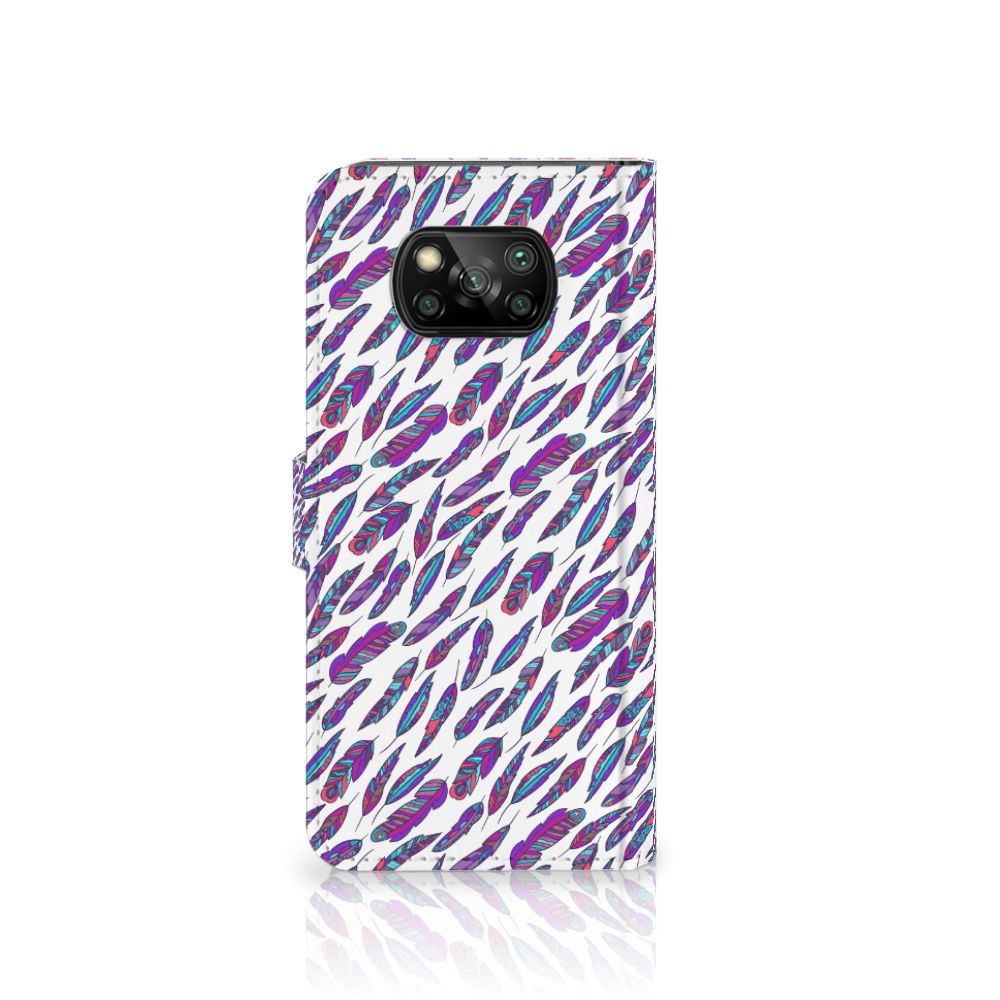 Xiaomi Poco X3 | Poco X3 Pro Telefoon Hoesje Feathers Color