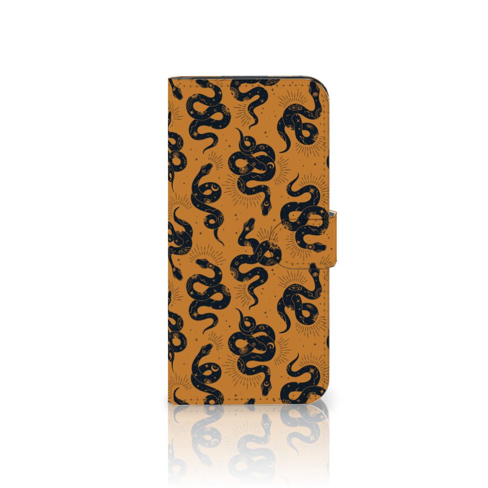 Telefoonhoesje met Pasjes voor Motorola Moto E13 4G Snakes