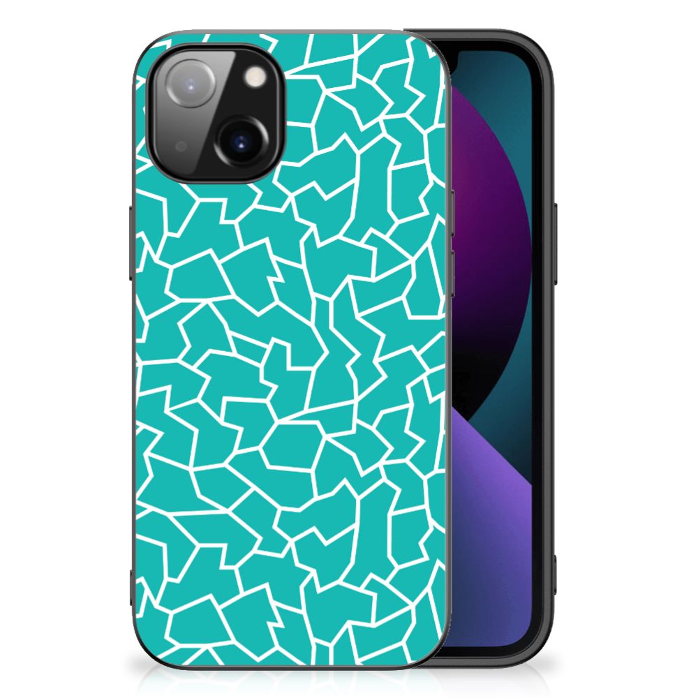 Apple iPhone 13 Leuk Telefoonhoesje Cracks Blue B2C Telecom