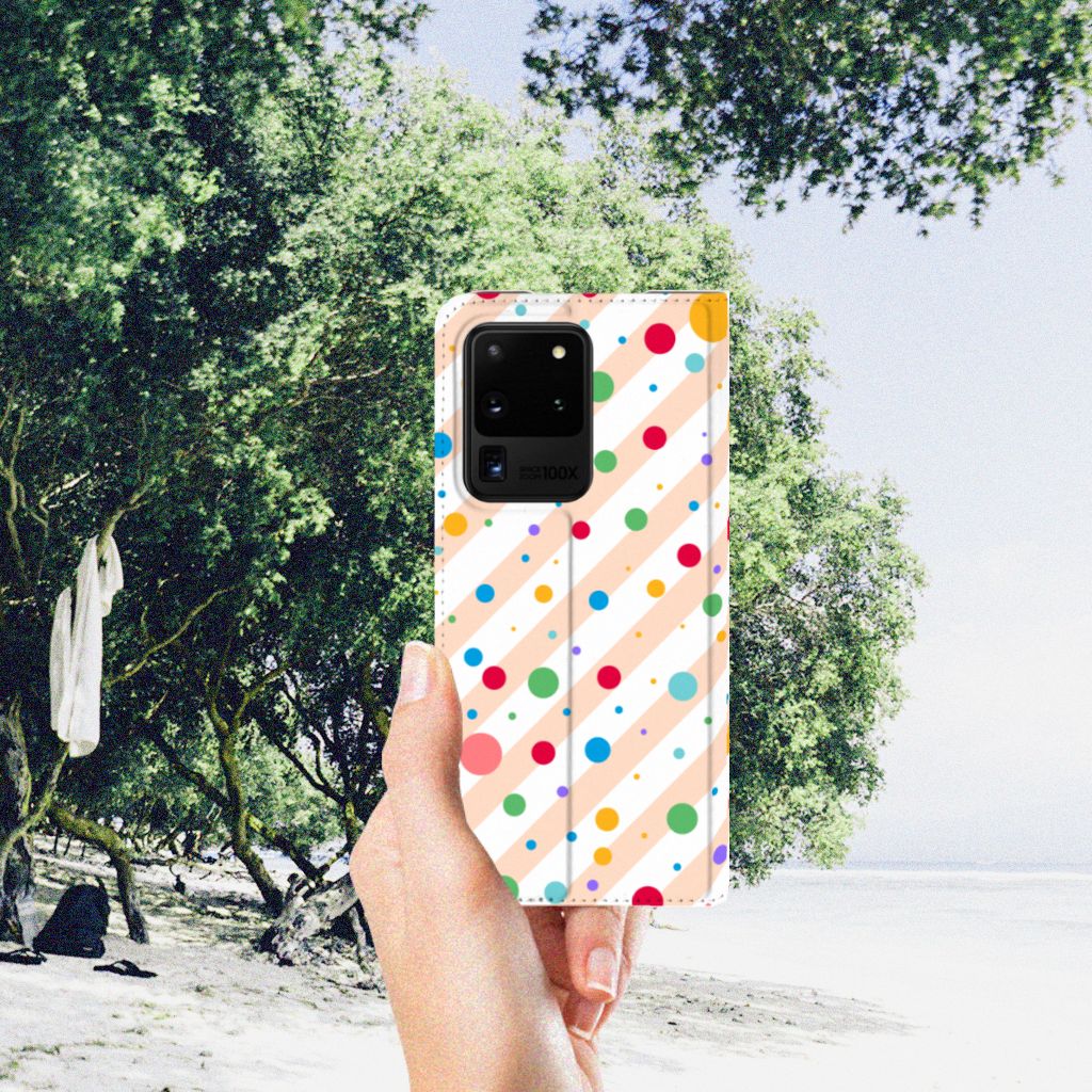 Samsung Galaxy S20 Ultra Hoesje met Magneet Dots - B2C Telecom