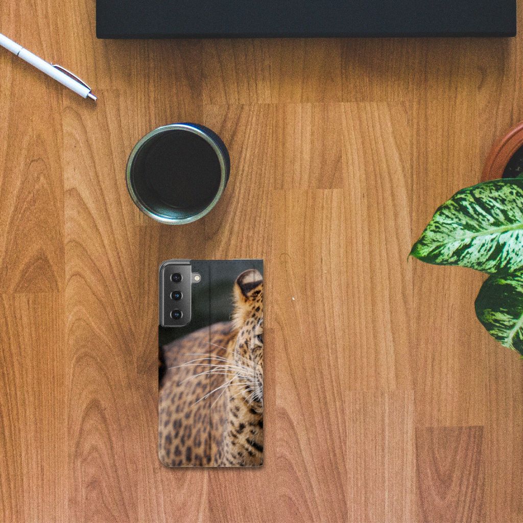Samsung Galaxy S21 Hoesje maken Luipaard - B2C Telecom