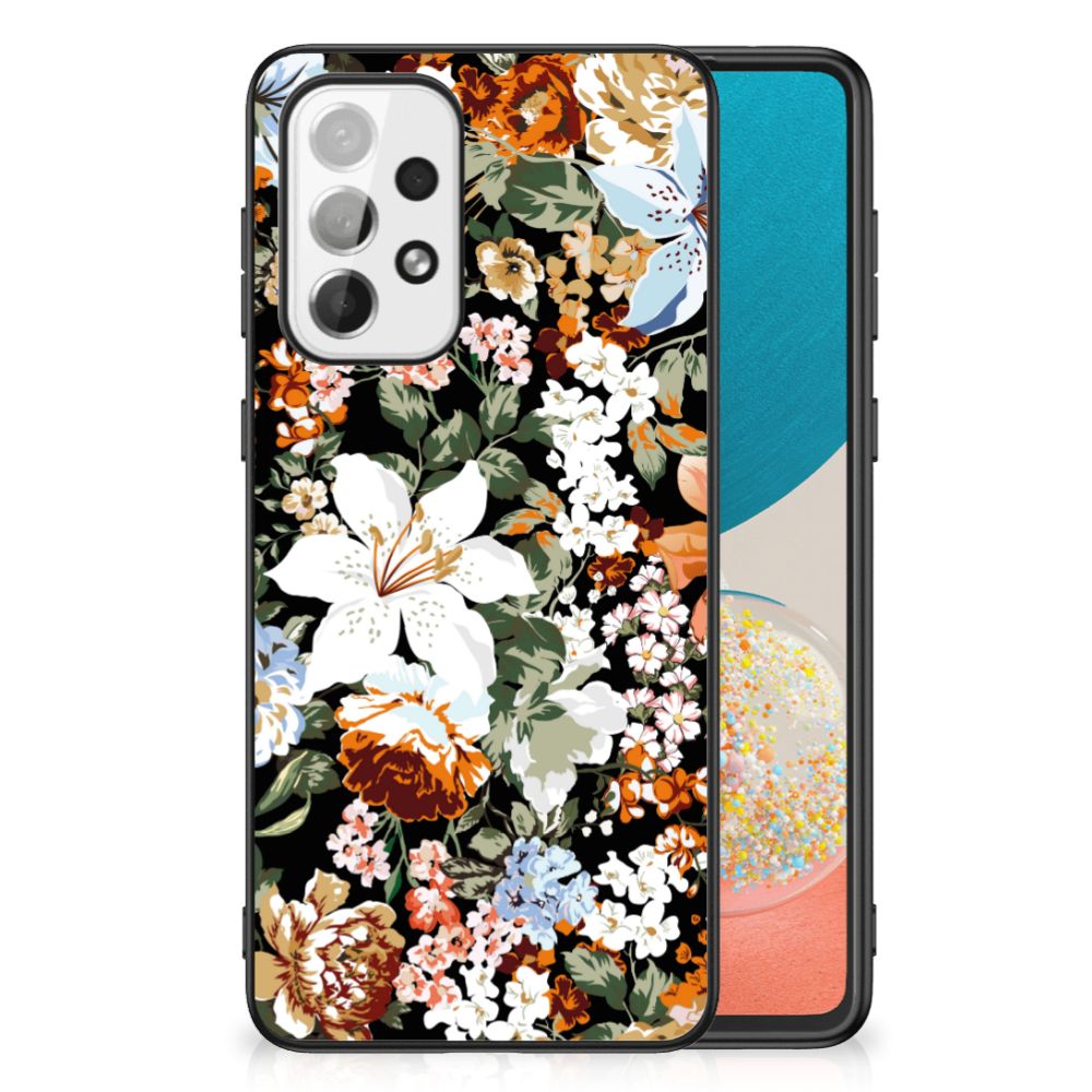 Bloemen Hoesje voor Samsung Galaxy A73 Dark Flowers B2C Telecom