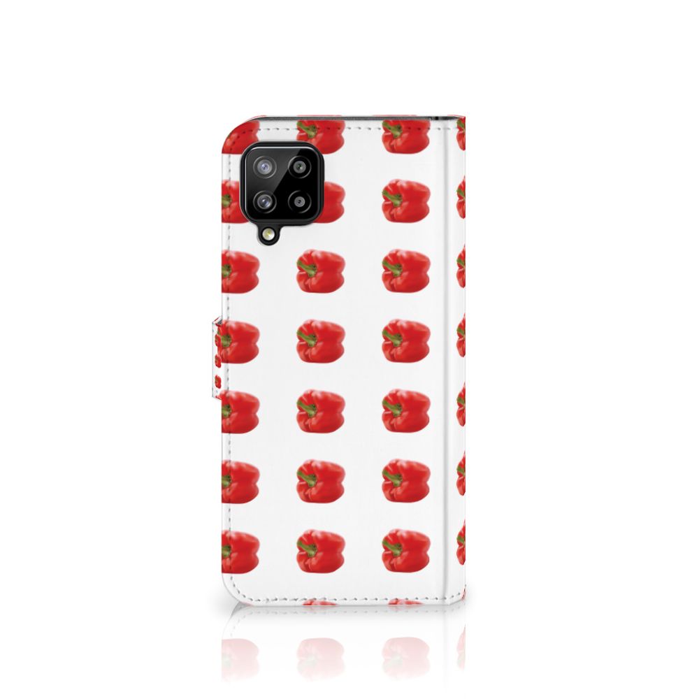 Samsung Galaxy A12 Book Cover Paprika Red