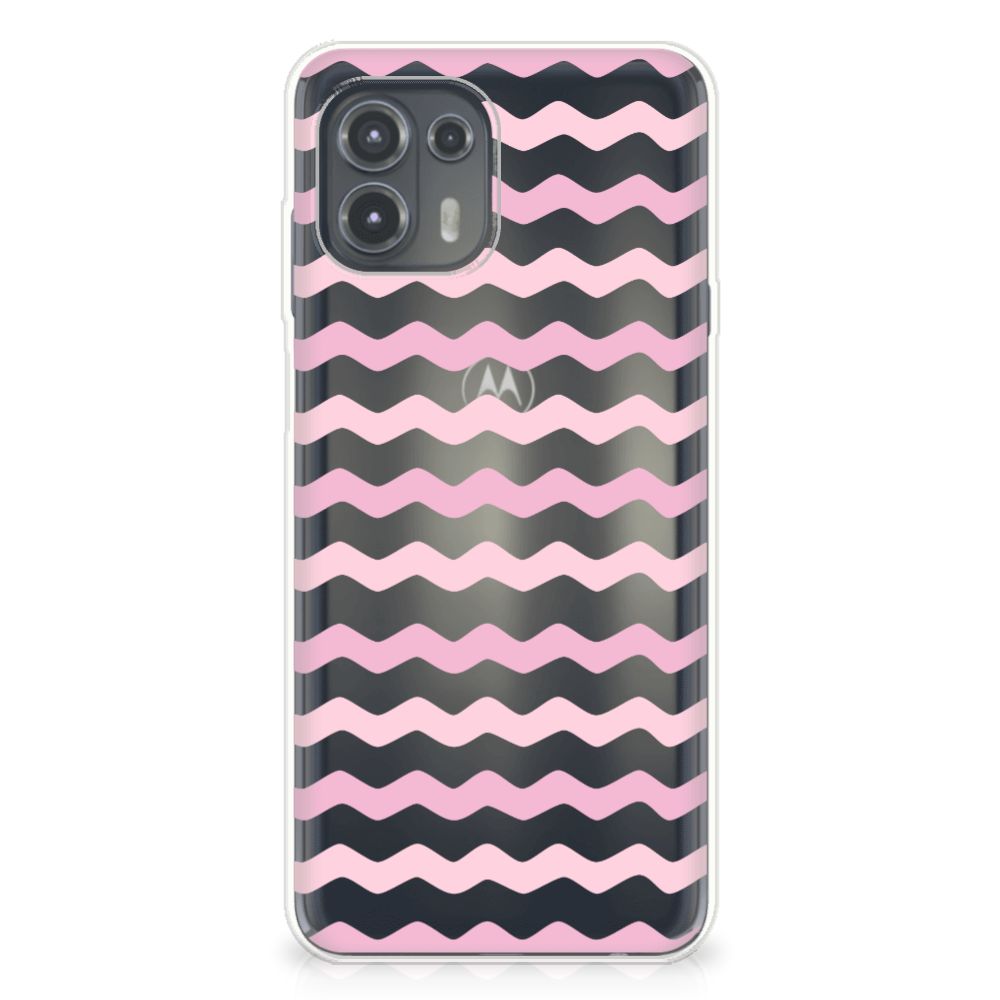Motorola Edge 20 Lite TPU bumper Waves Roze B2C Telecom