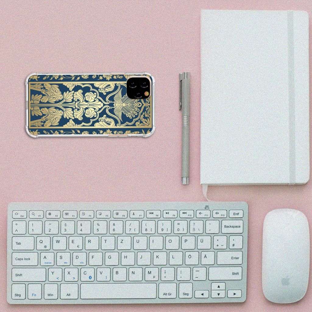 Apple iPhone 11 Pro Max Case Beige Flowers
