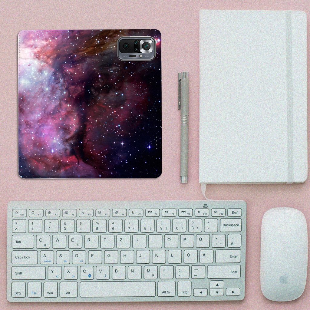Stand Case voor Xiaomi Redmi Note 10 Pro Galaxy - B2C Telecom