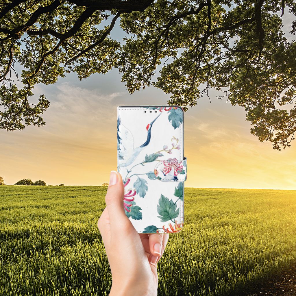 Xiaomi Mi Mix 2s Telefoonhoesje met Pasjes Bird Flowers