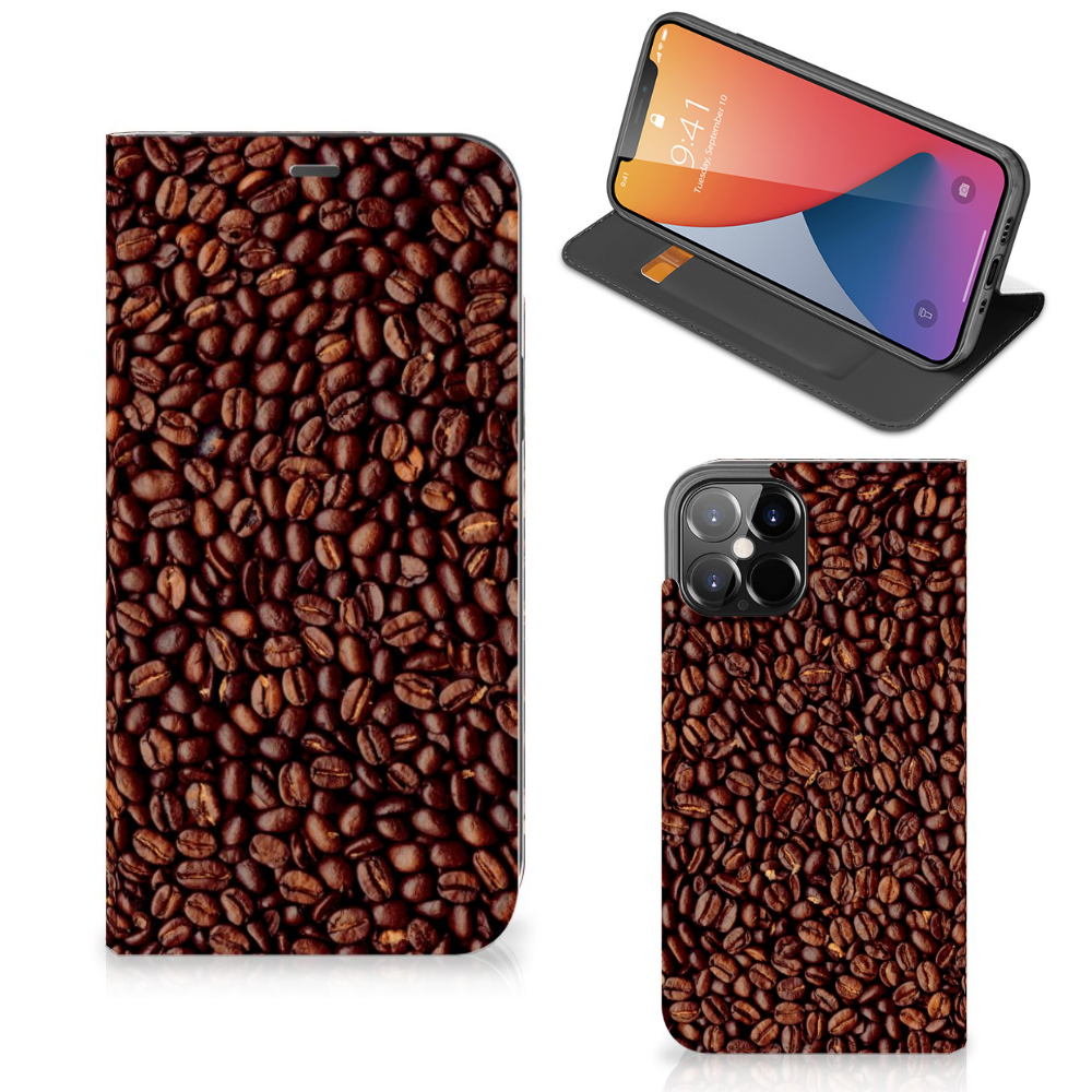 iPhone 12 Pro Max Flip Style Cover Koffiebonen - B2C Telecom