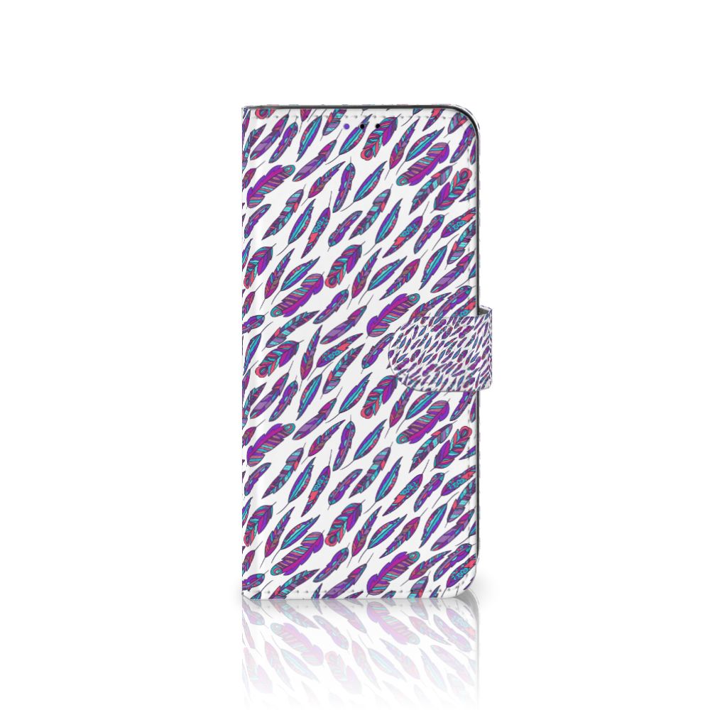 Samsung Galaxy A22 5G Telefoon Hoesje Feathers Color