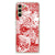 Silicone Back Case Samsung Galaxy S21FE Angel Skull Rood