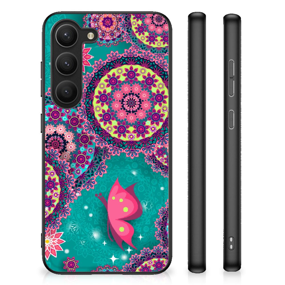 Samsung Galaxy S23 Leuk Telefoonhoesje Cirkels en Vlinders B2C Telecom