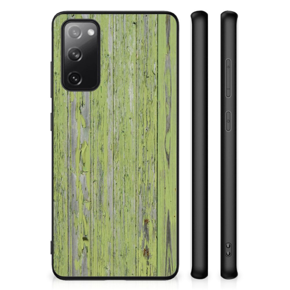 Samsung Galaxy S20 FE Houten Print Telefoonhoesje Green Wood B2C Telecom