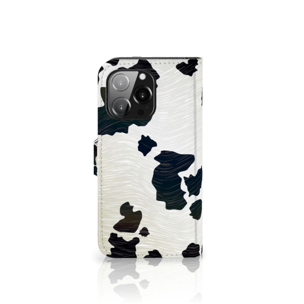 iPhone 13 Pro Telefoonhoesje met Pasjes Koeienvlekken