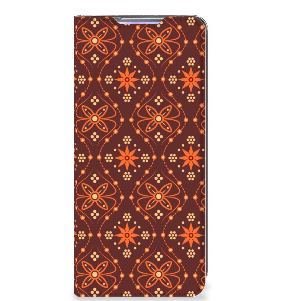 Samsung Galaxy S20 Ultra Hoesje met Magneet Batik Brown - B2C Telecom